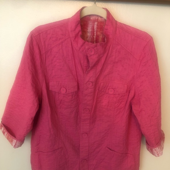 Reversible Tye dye pink light weight jacket. - Picture 4 of 4